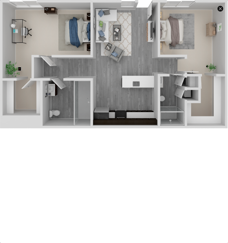 2x2 Floor Plan Layout