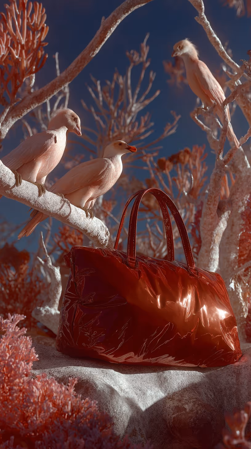 Pink Birds Bag