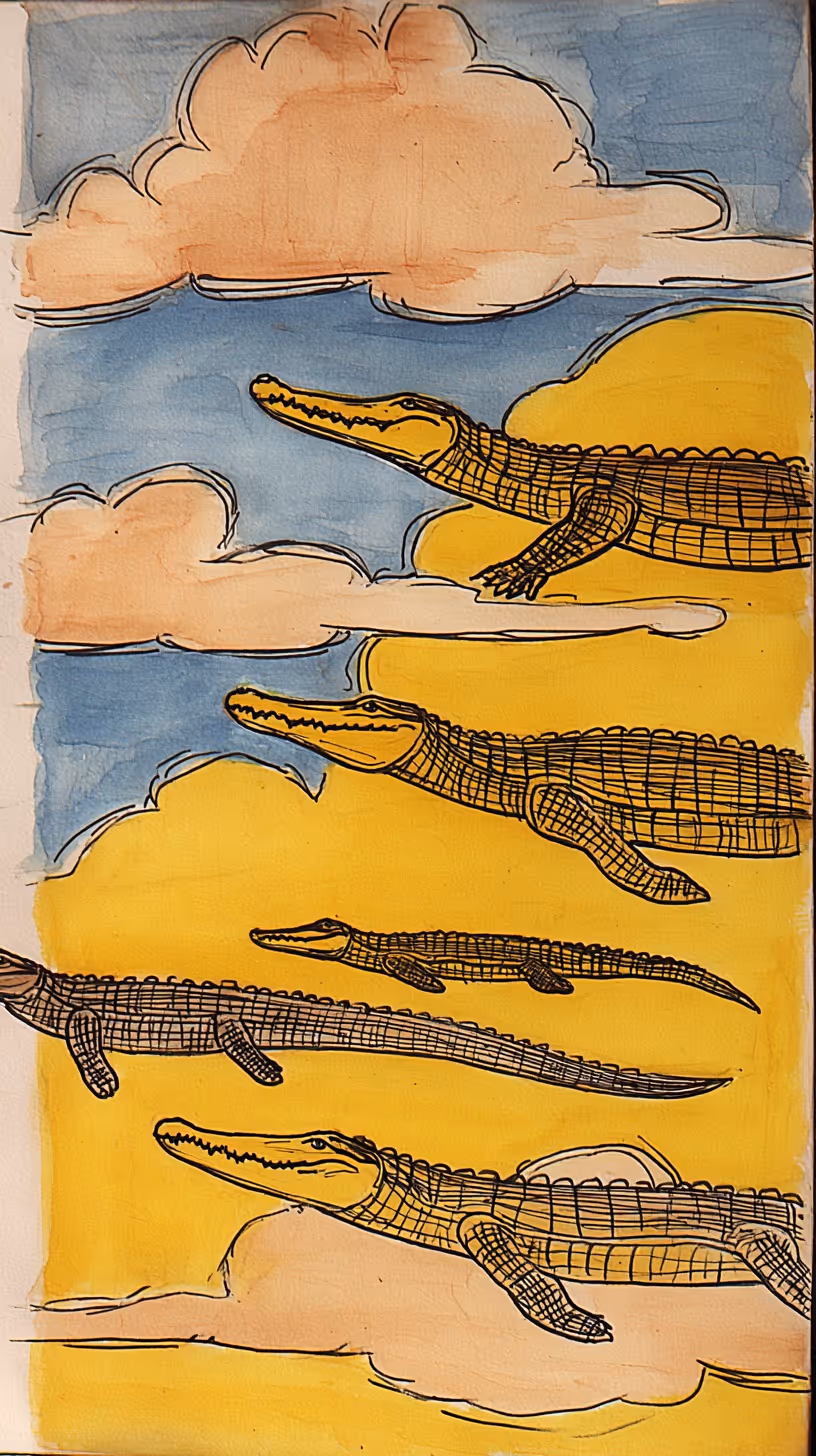 Flying Crocodiles