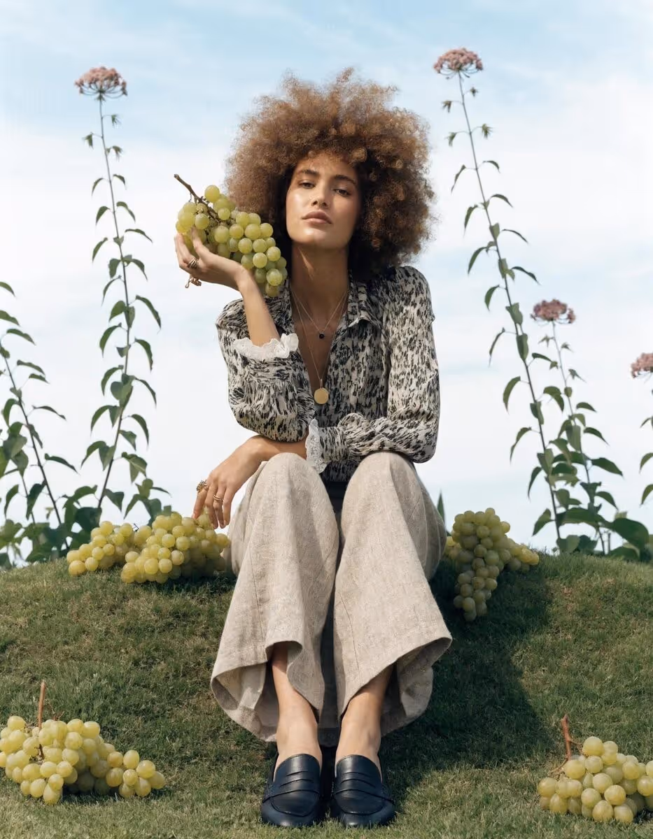 Woman with Grape