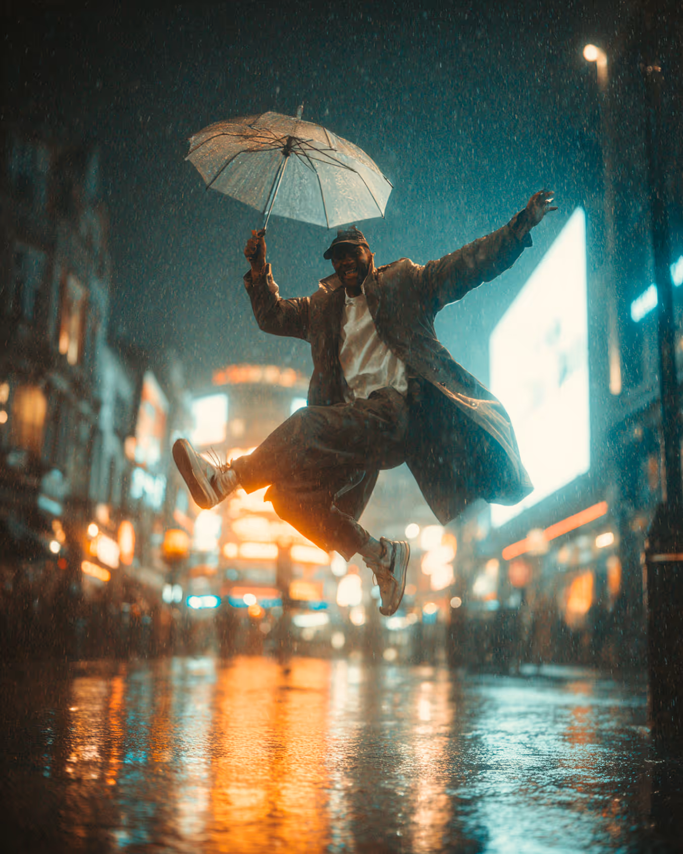 Under the rain