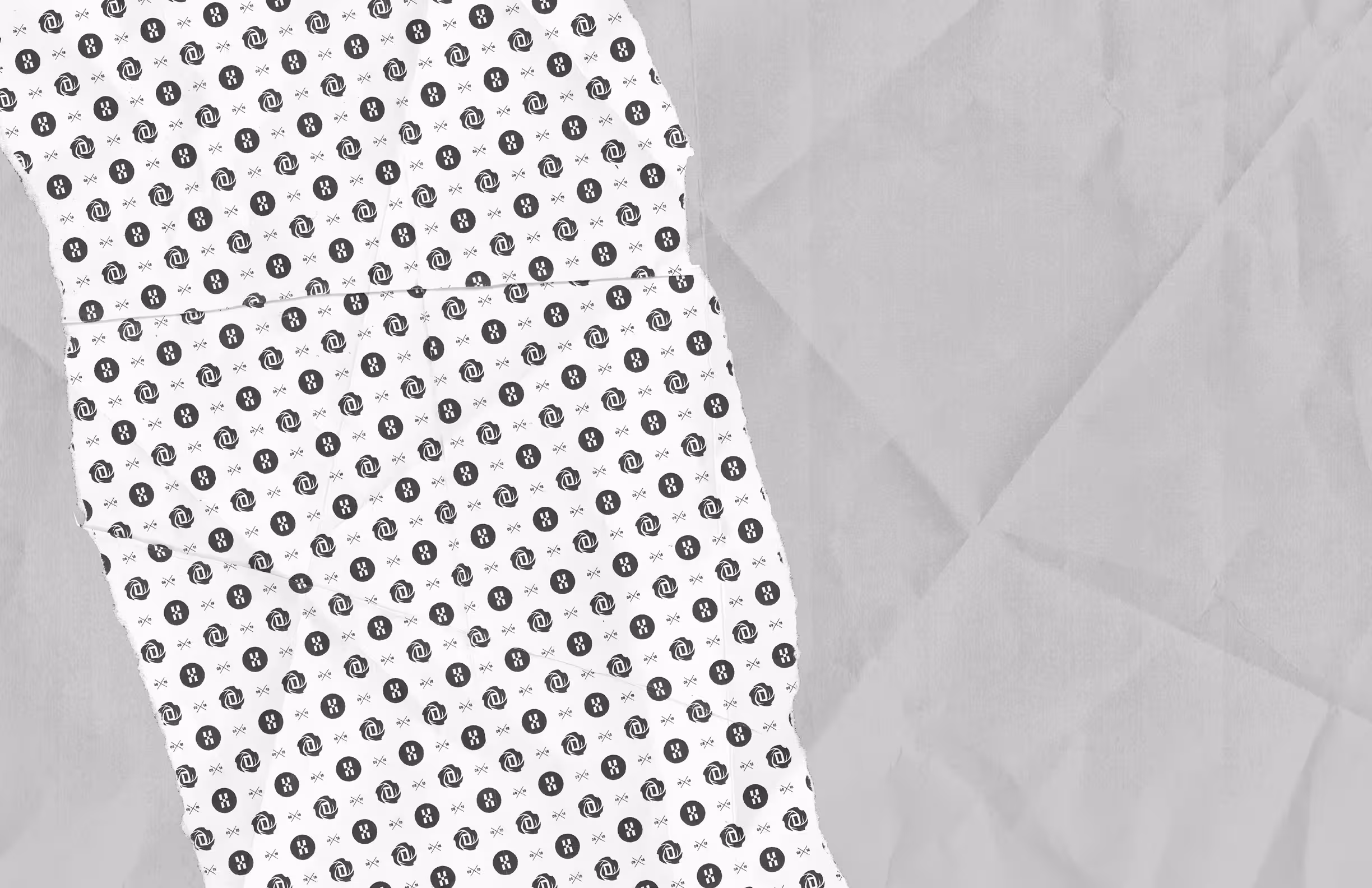 Repeating icon pattern derived from the D Rose logo, adidas D Rose 9 campaign texture