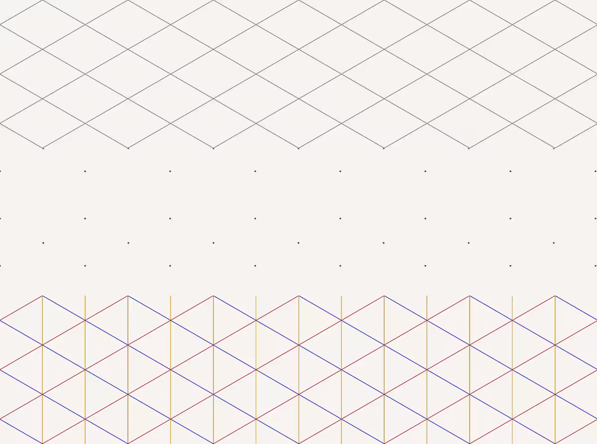 Polycam isometric grid pattern