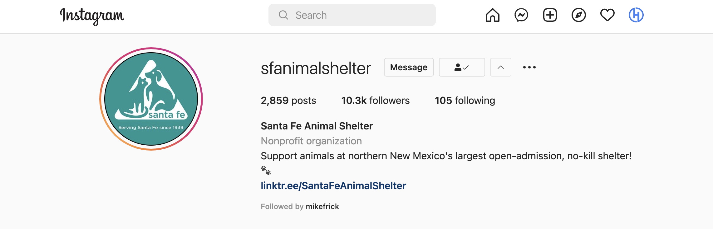 sfanimalshelter instagram