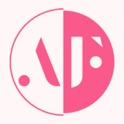 Icon showing two overlapping rounded squares, one white and one black with colorful gradient outlines.