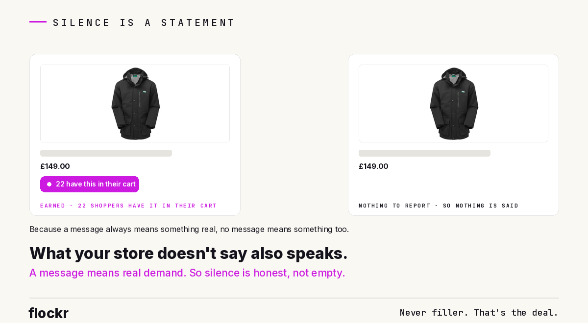 Two identical product cards for the same black jacket