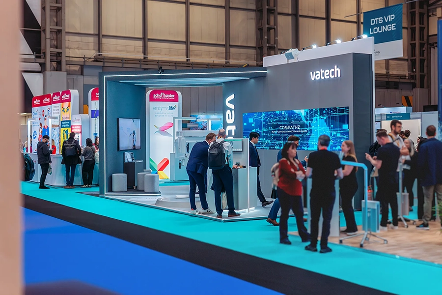 Hero shot of the vatech stand at the Dentistry show