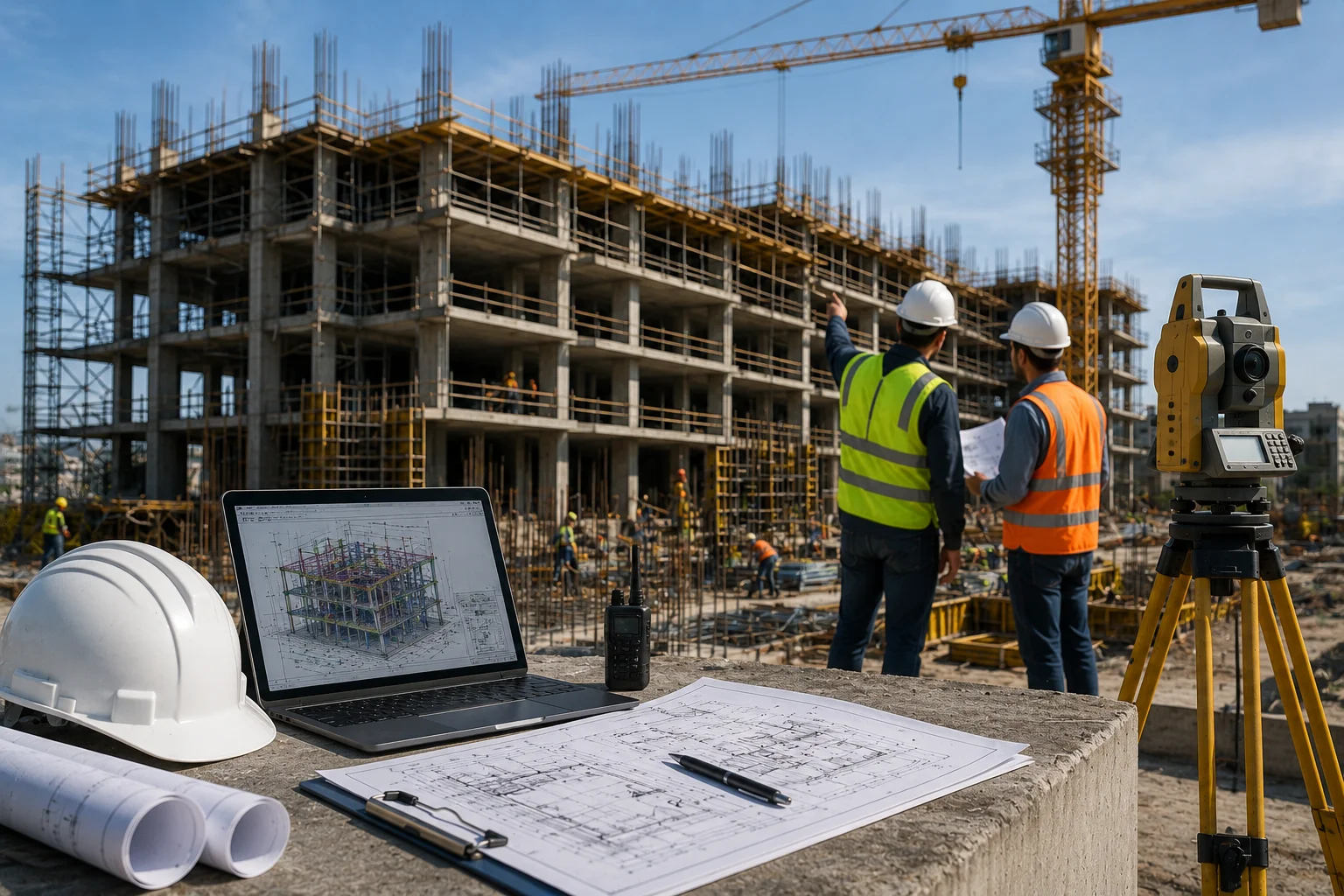 Structural engineering construction phase support with on-site project coordination and inspections.