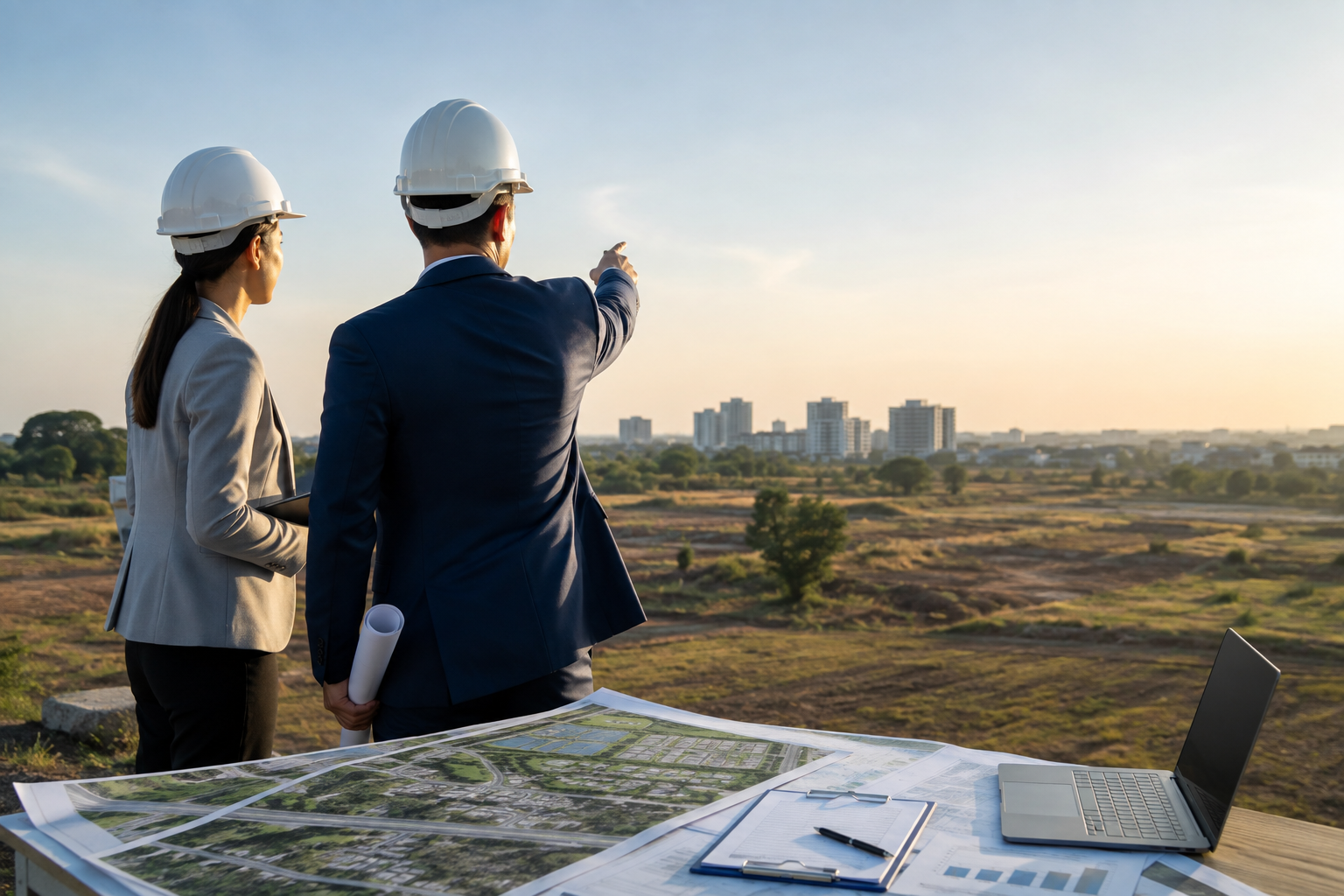 Groundwater management and excavation dewatering for large-scale construction project.
