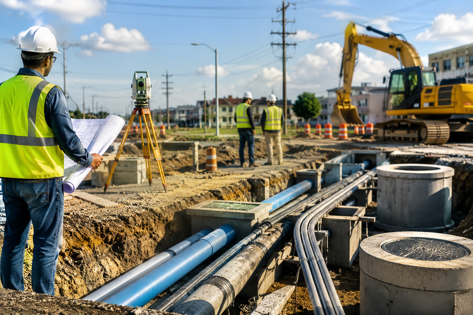 Tunneling and underground construction support for large-scale infrastructure excavation project.
