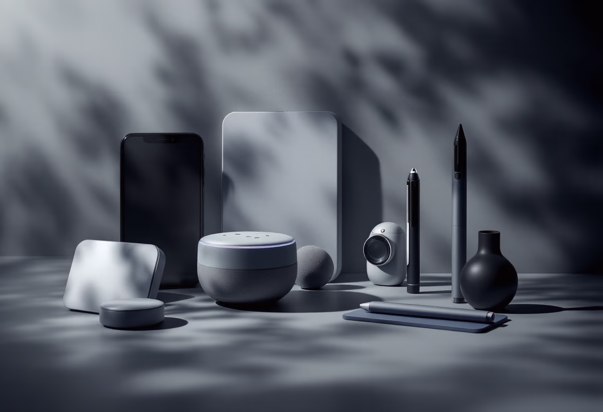 image of a diverse range of tech products for a tech gadgets store
