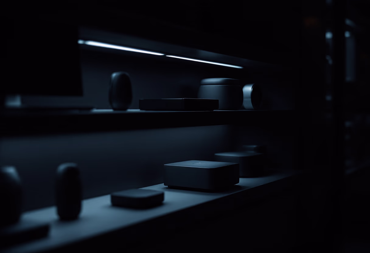 [background image] retail setting (for a tech gadgets store)
