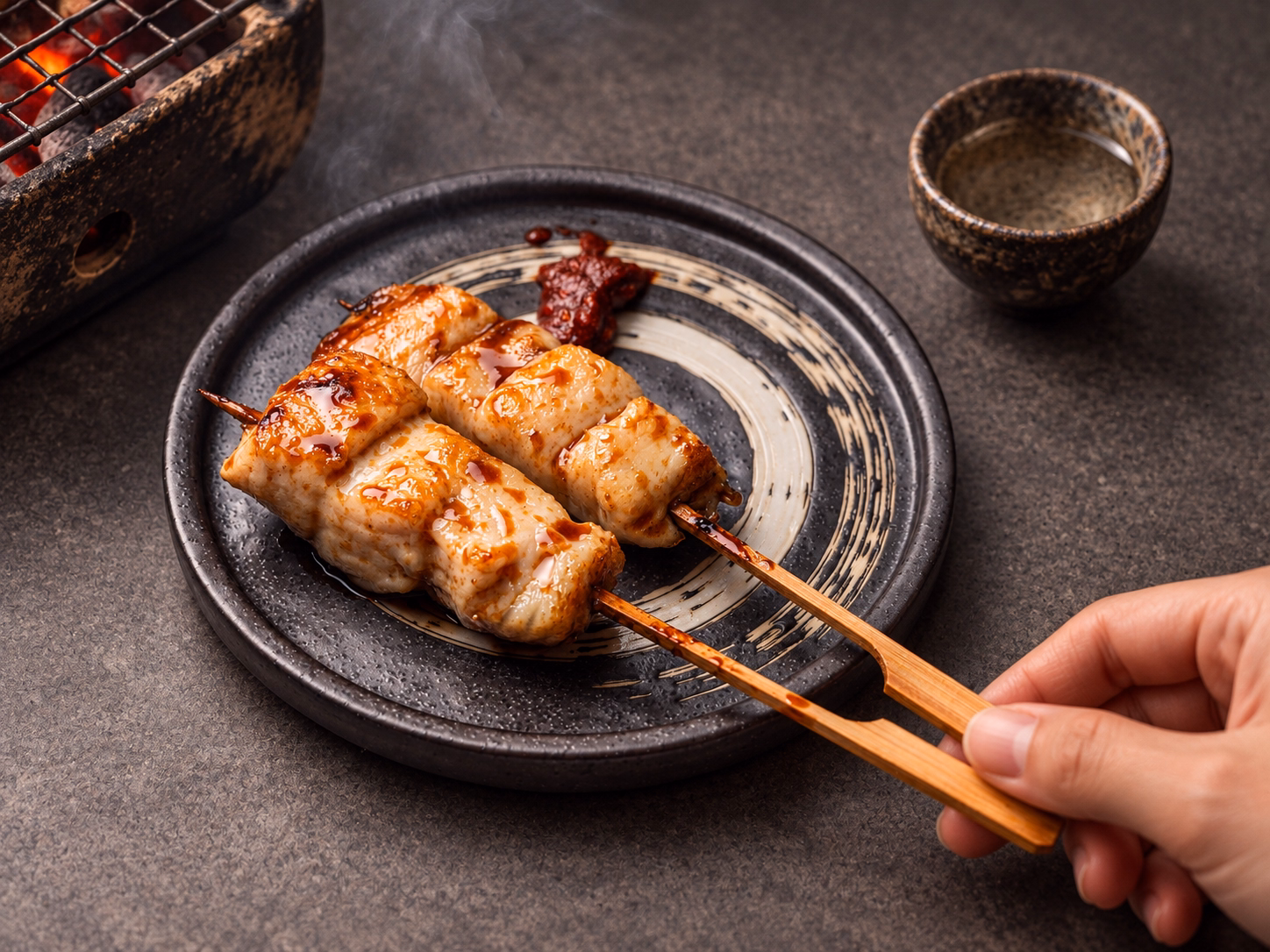 Japanese chicken dish at Kazumi