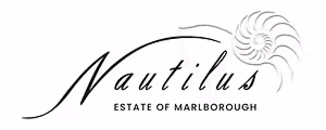 Nautilus logo with stylized text and a spiral shell design above it.