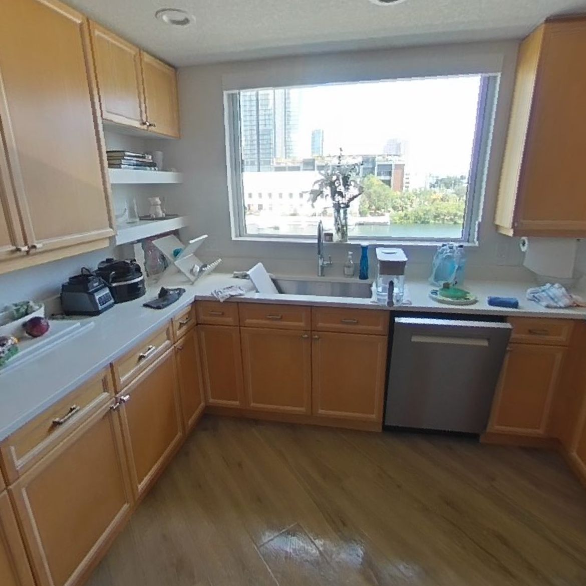 Kitchen Remodel with White Shaker Cabinetry