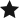 Black star icon with five points on a transparent background.