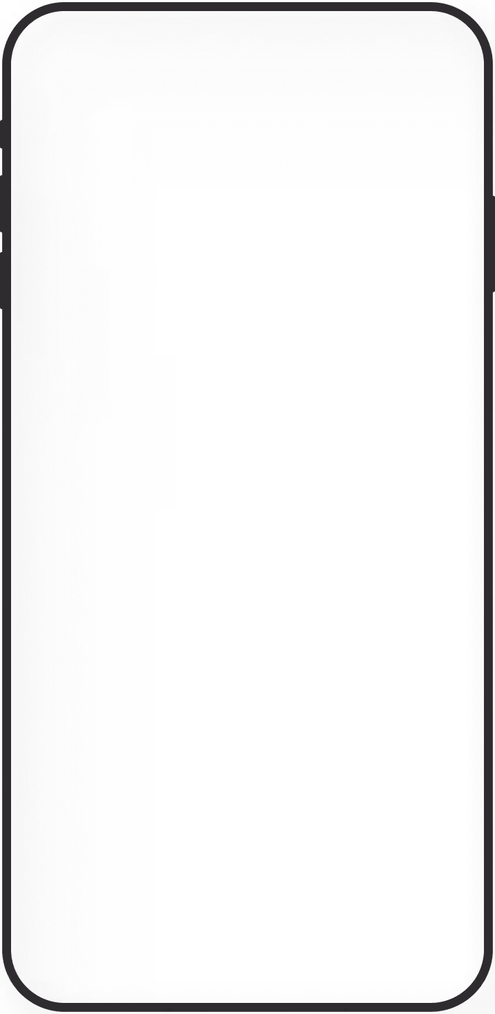 Blank social media post layout on smartphone screen with an add comment box at the bottom.
