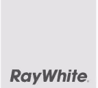 Logo with the words "Ray White" in bold, black font.