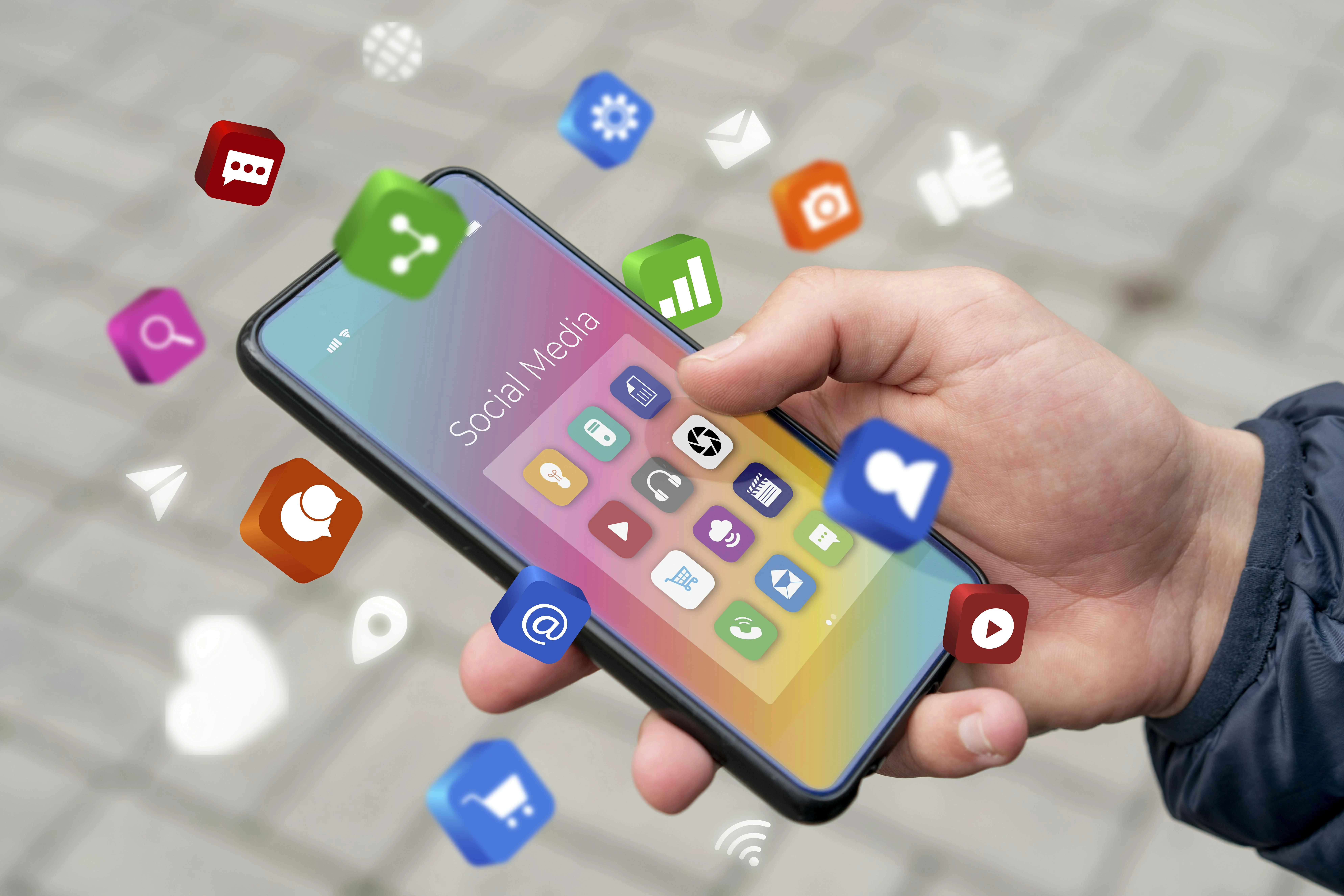 Social media moderation solution illustration