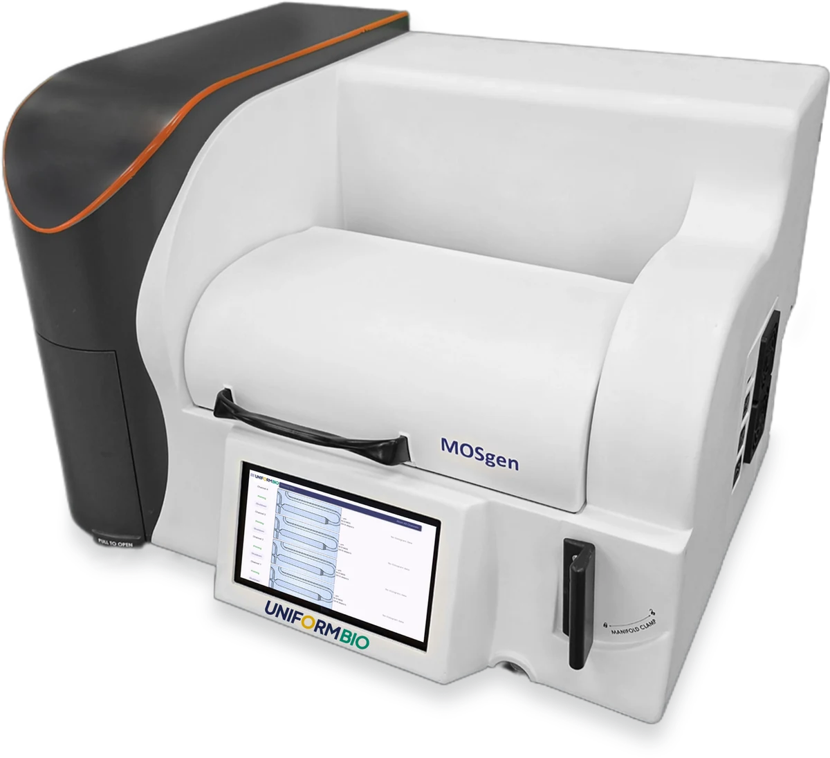 MOSgen benchtop instrument, lid closed