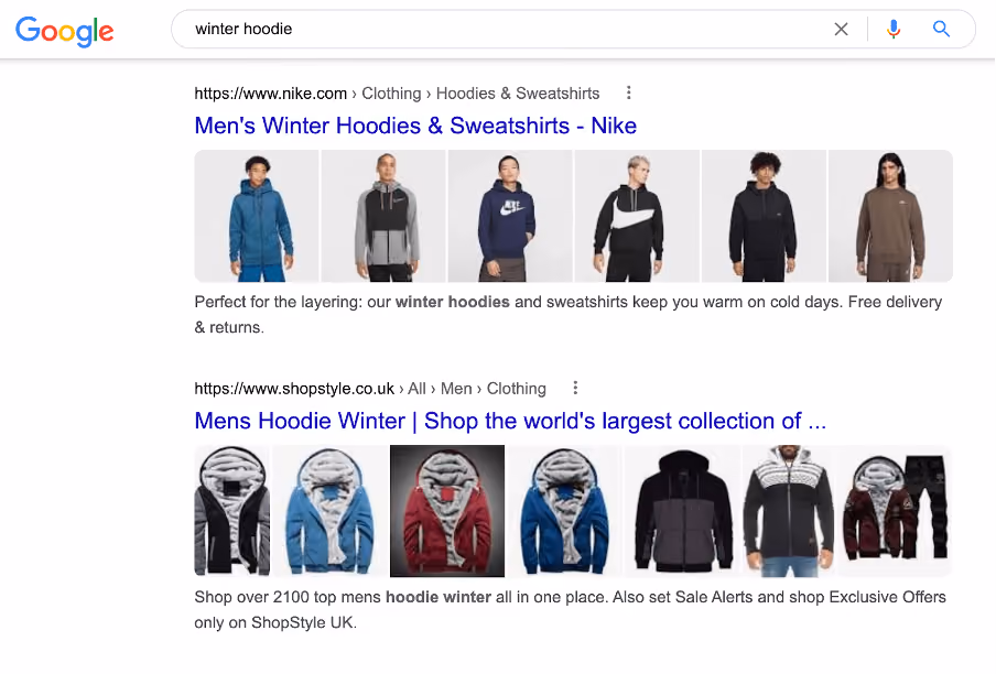 Chasing seasonal search intent mens winter hoodies