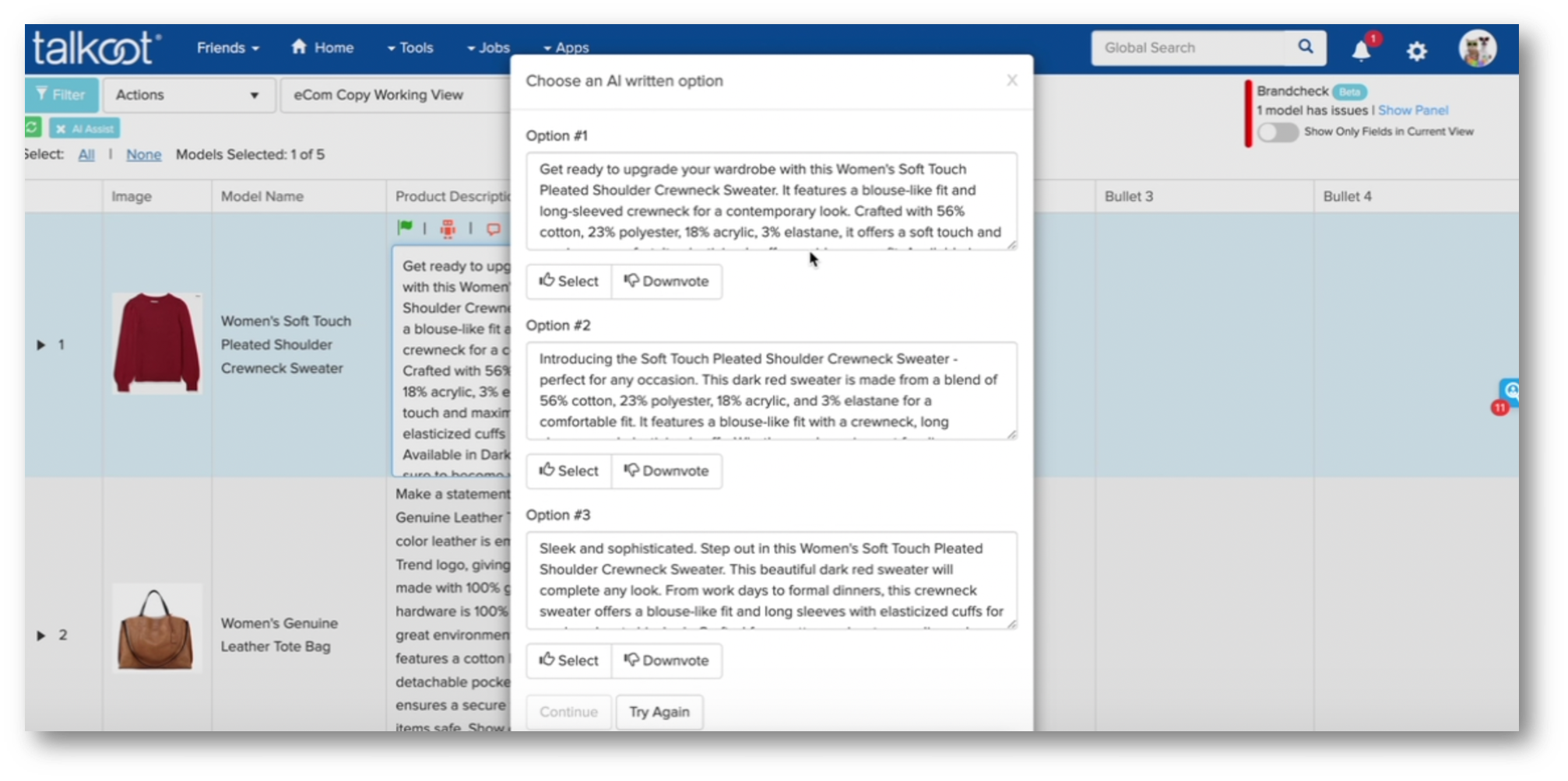 AI writing generator