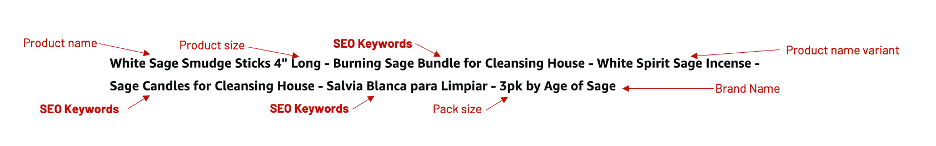 Amazon SEO listing character count