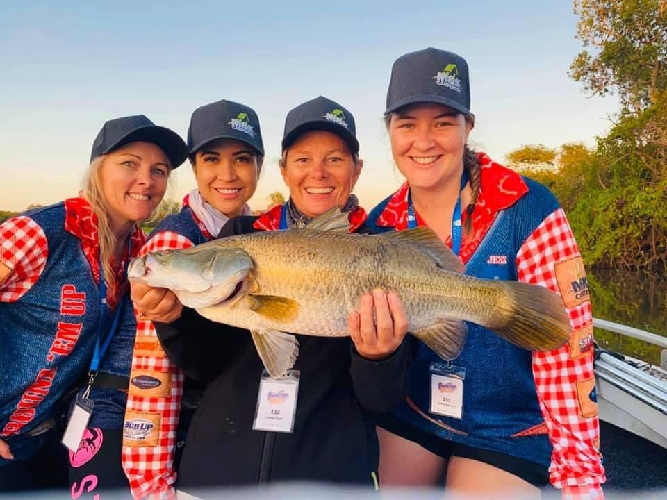 Round ’Em Up team participating in the Secret Women’s Business Barra Challenge.