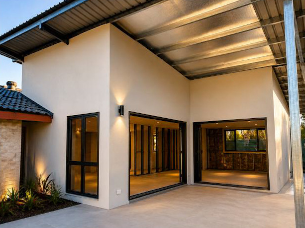 Photo: Pool upgrade with custom outdoor shower and shade structure, Darwin
