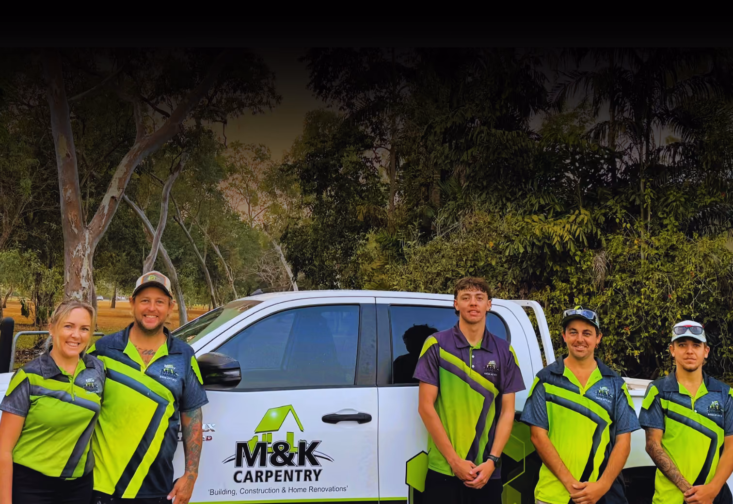 M&K Carpentry team completing structural shed work