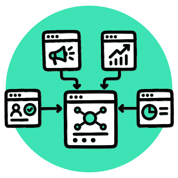 An icon representing Connected go-to-market systems
