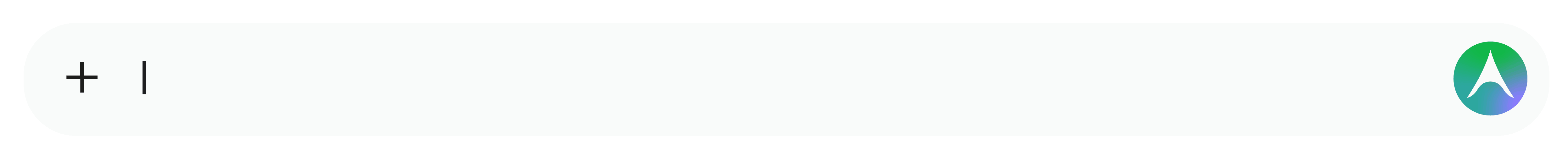 White browser tab with a plus sign, vertical bar, and a green-blue app icon on the right.