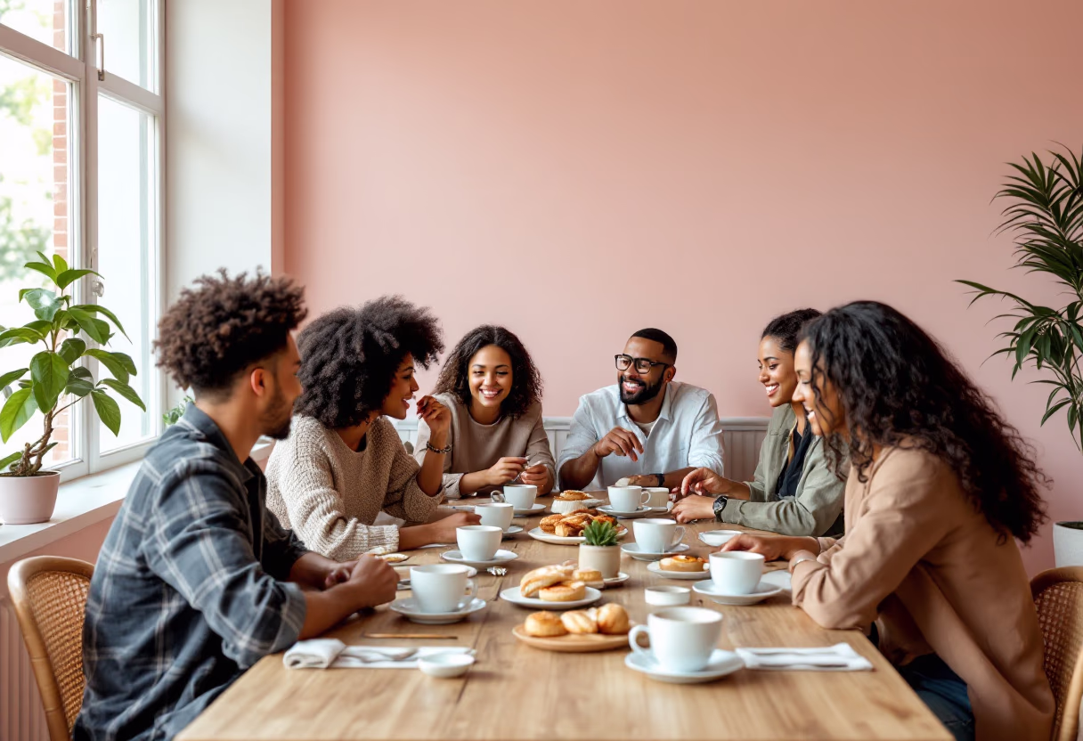 image of event at cafe