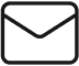 Icon of a closed envelope representing email or message.