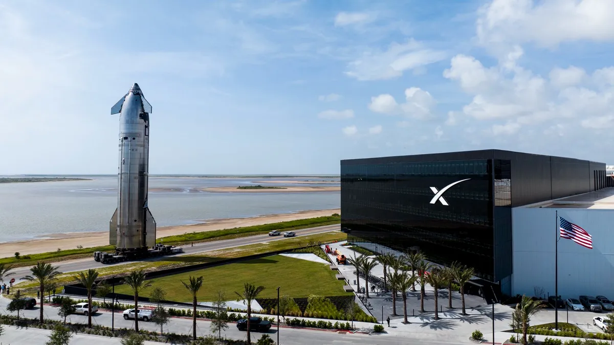 SpaceX Starship, the fully reusable launch vehicle.