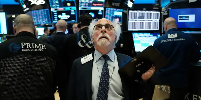 Portrait of a Wall Street trader
