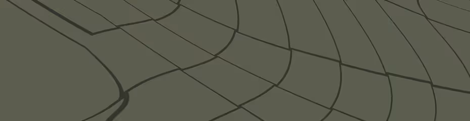 Pattern of curved, cracked earth in muted green color resembling dry farmland soil.