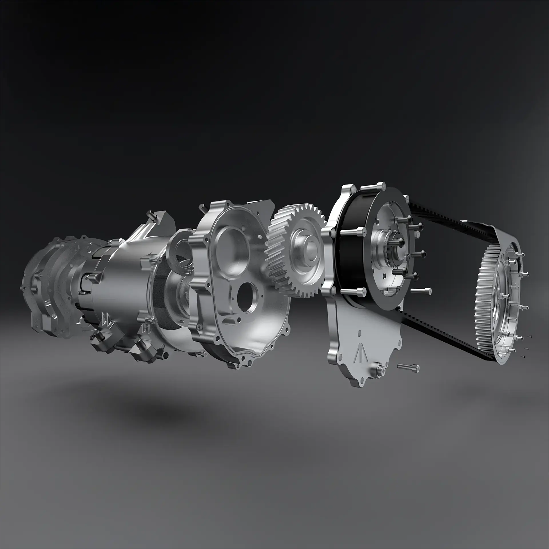 Exploded view of an Arc electric motor design