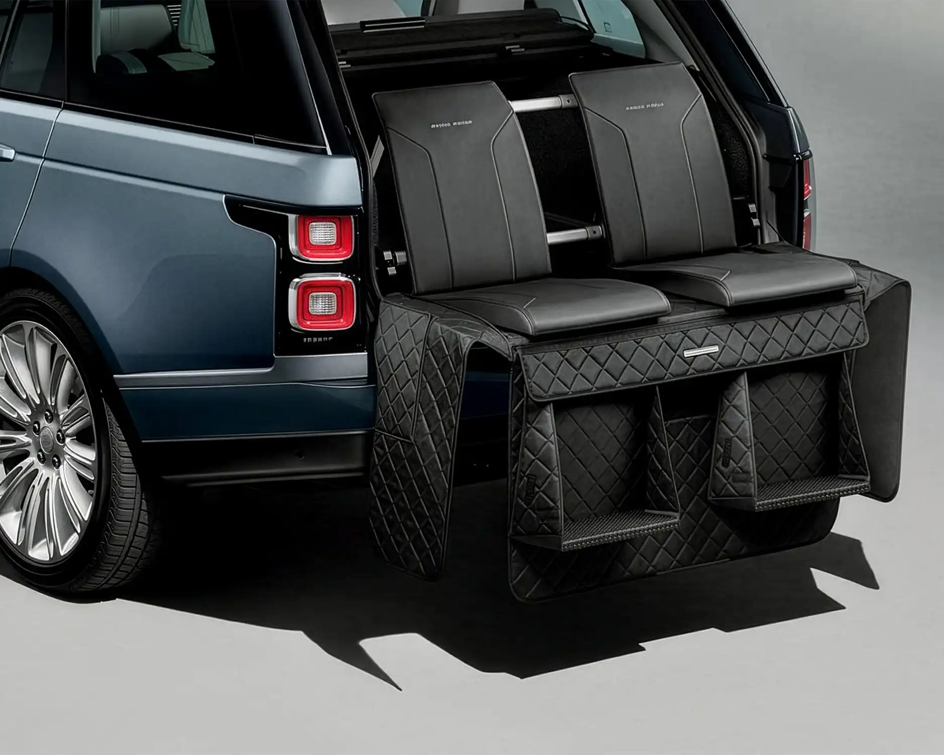 Vehicle engineering services image showing a photo of a tailgate seating product