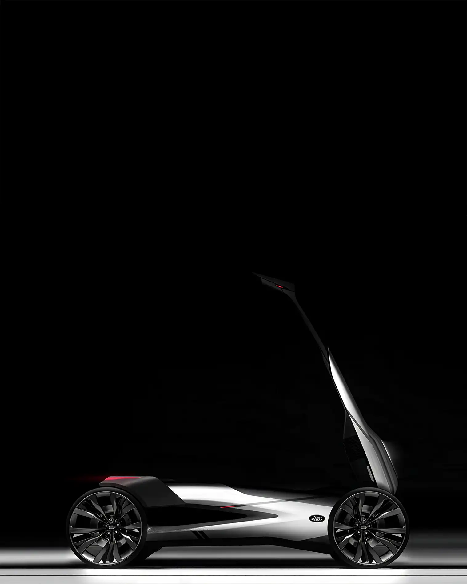 Vehicle engineering services image showing concept rendering a last mile scooter concept