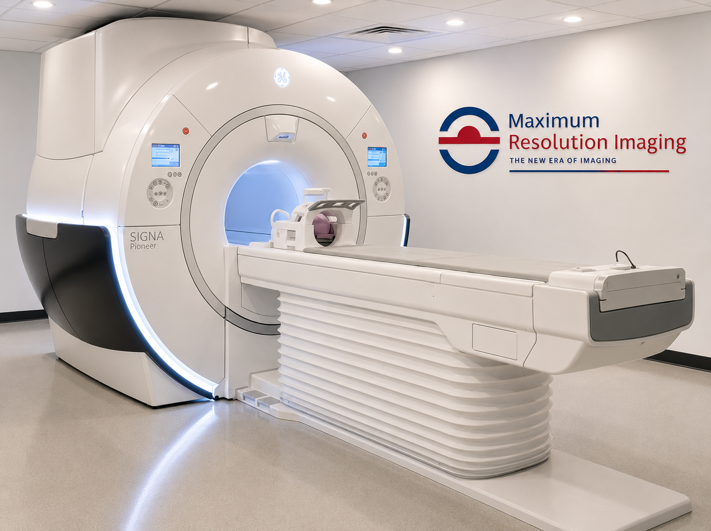 image of a modern mri machine in a medical clinic