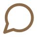 Speech bubble outline icon