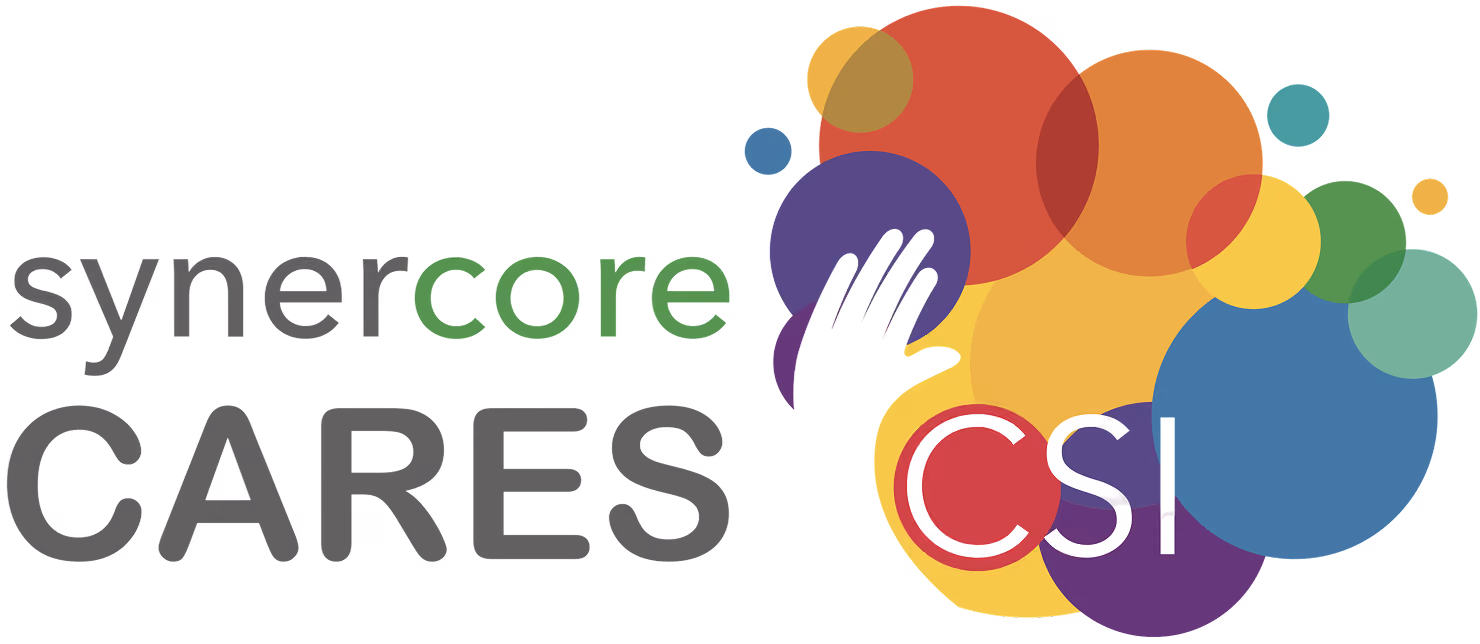Synercore Cares CSI logo