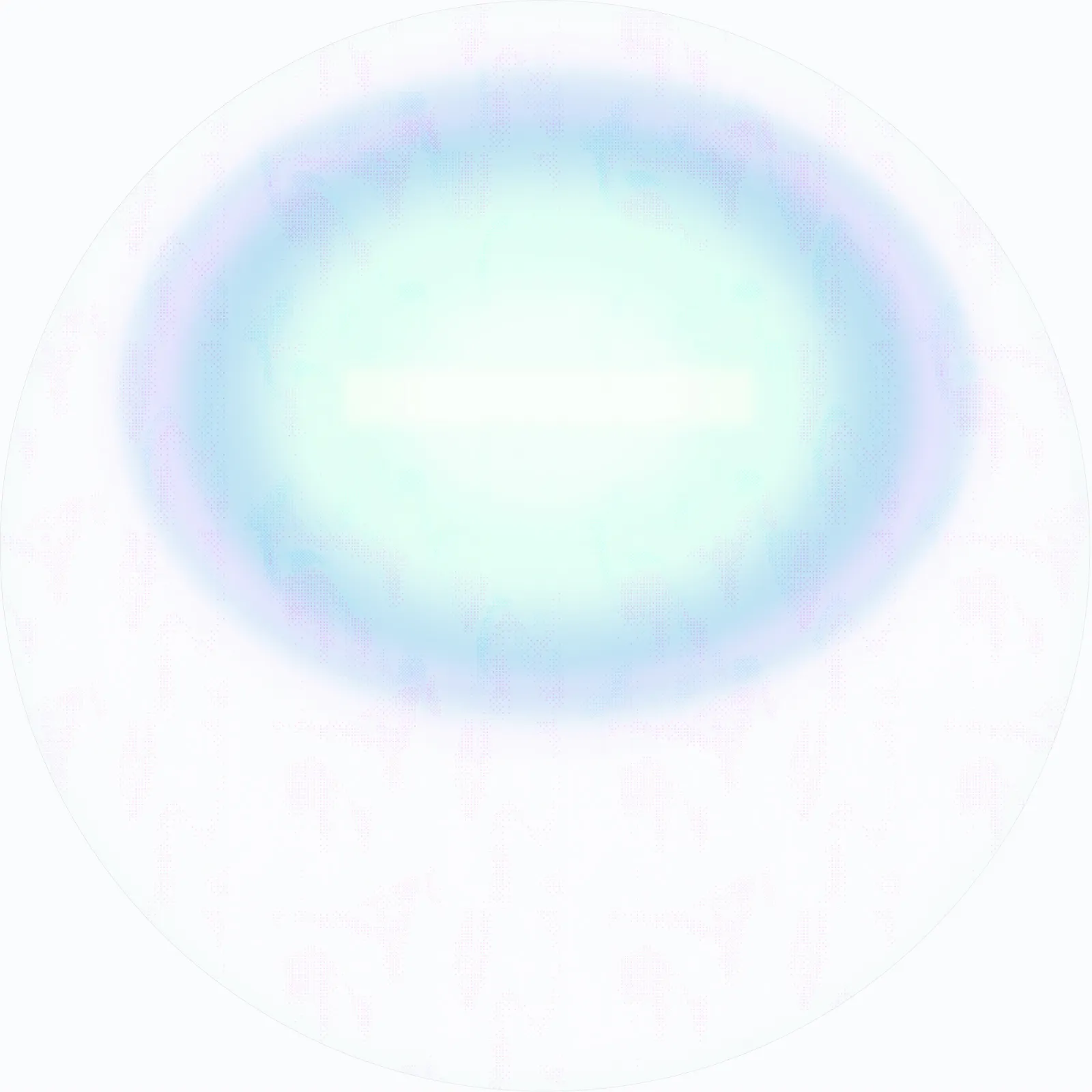 Circular gradient of blue and purple hues blending into white center on a white background.