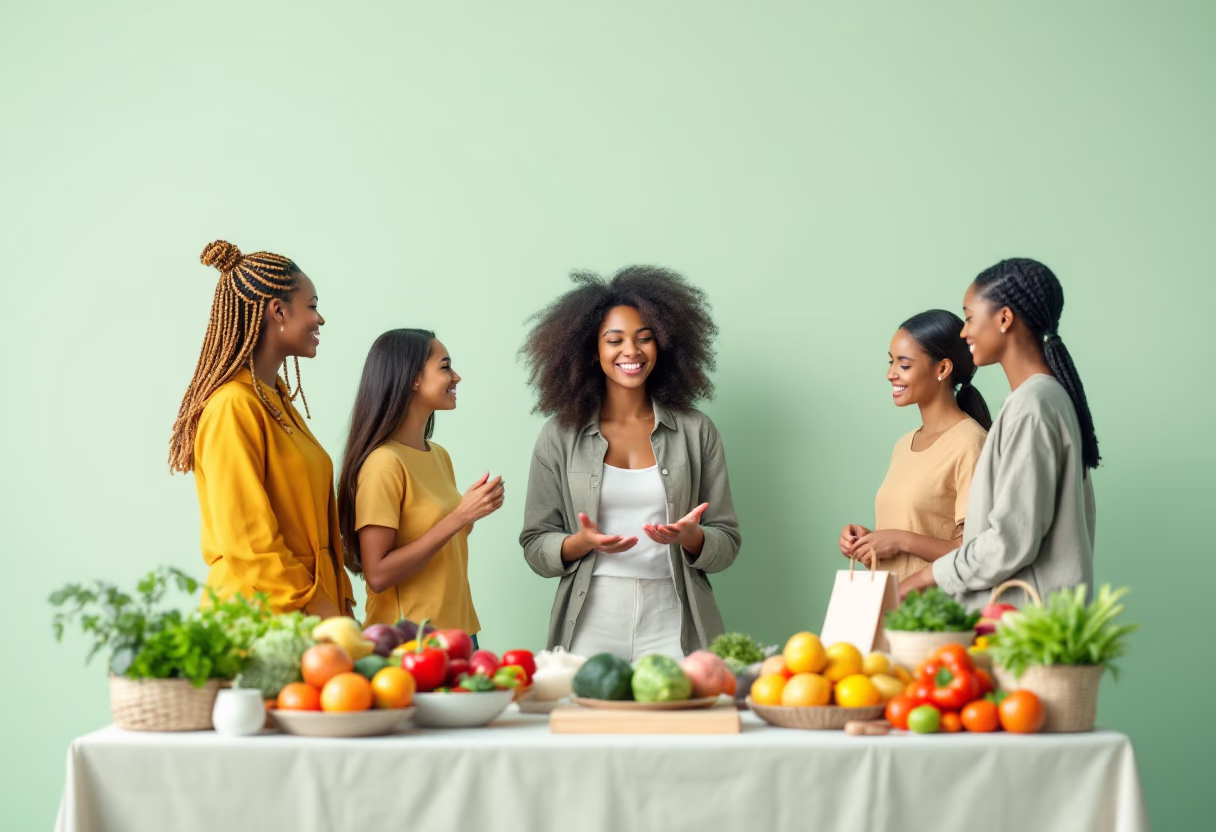 image of community involvement (for a grocery store)