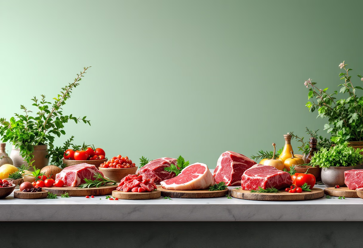 image of fresh meat counter (for a grocery store)