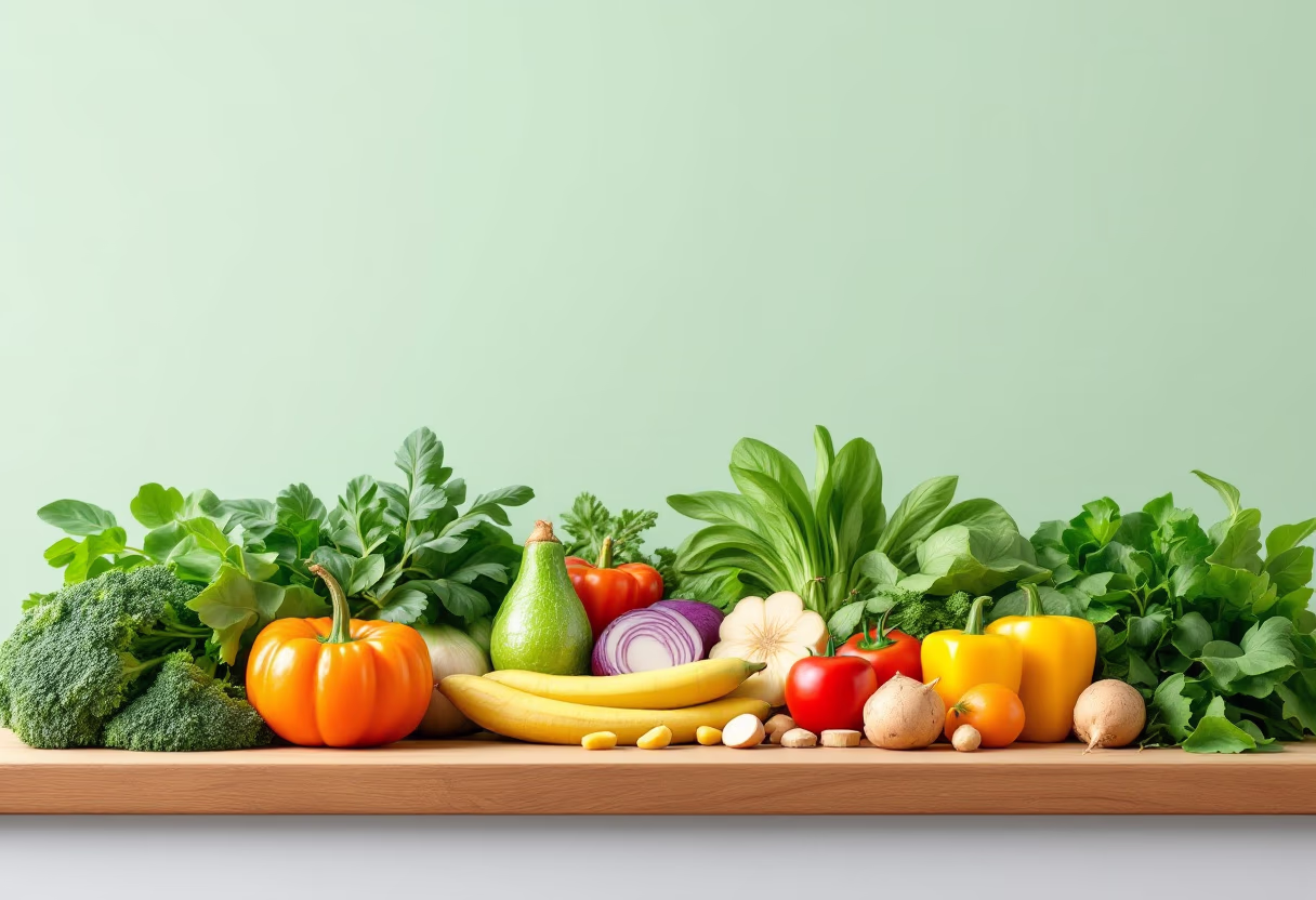 image of seasonal vegetables for a grocery store