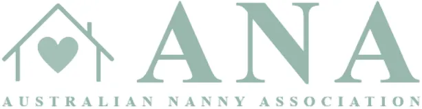Logo of Australian Nanny Association with a house and heart symbol next to ANA text.