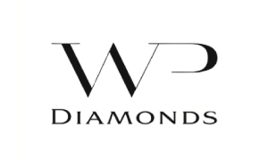 WP Diamonds logo with stylized 'WP' letters above the word 'Diamonds' in a serif font on a white background.