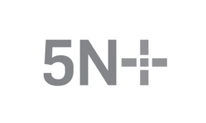 Text displaying '5N+' in gray on a white background.